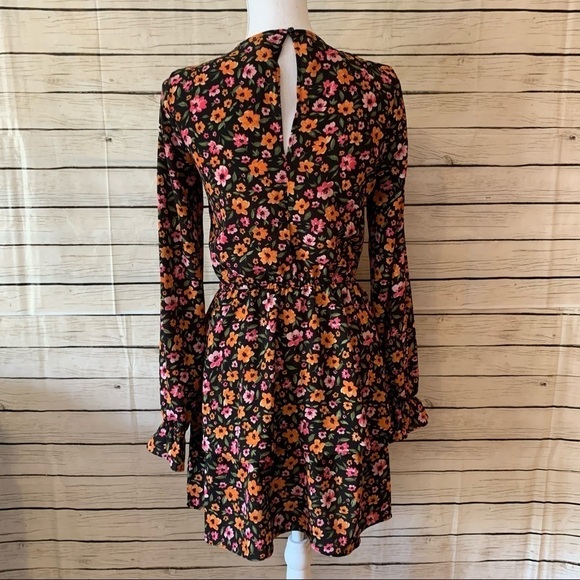 Divided Long Sleve Prairie Mini Dress - Picture 3 of 7